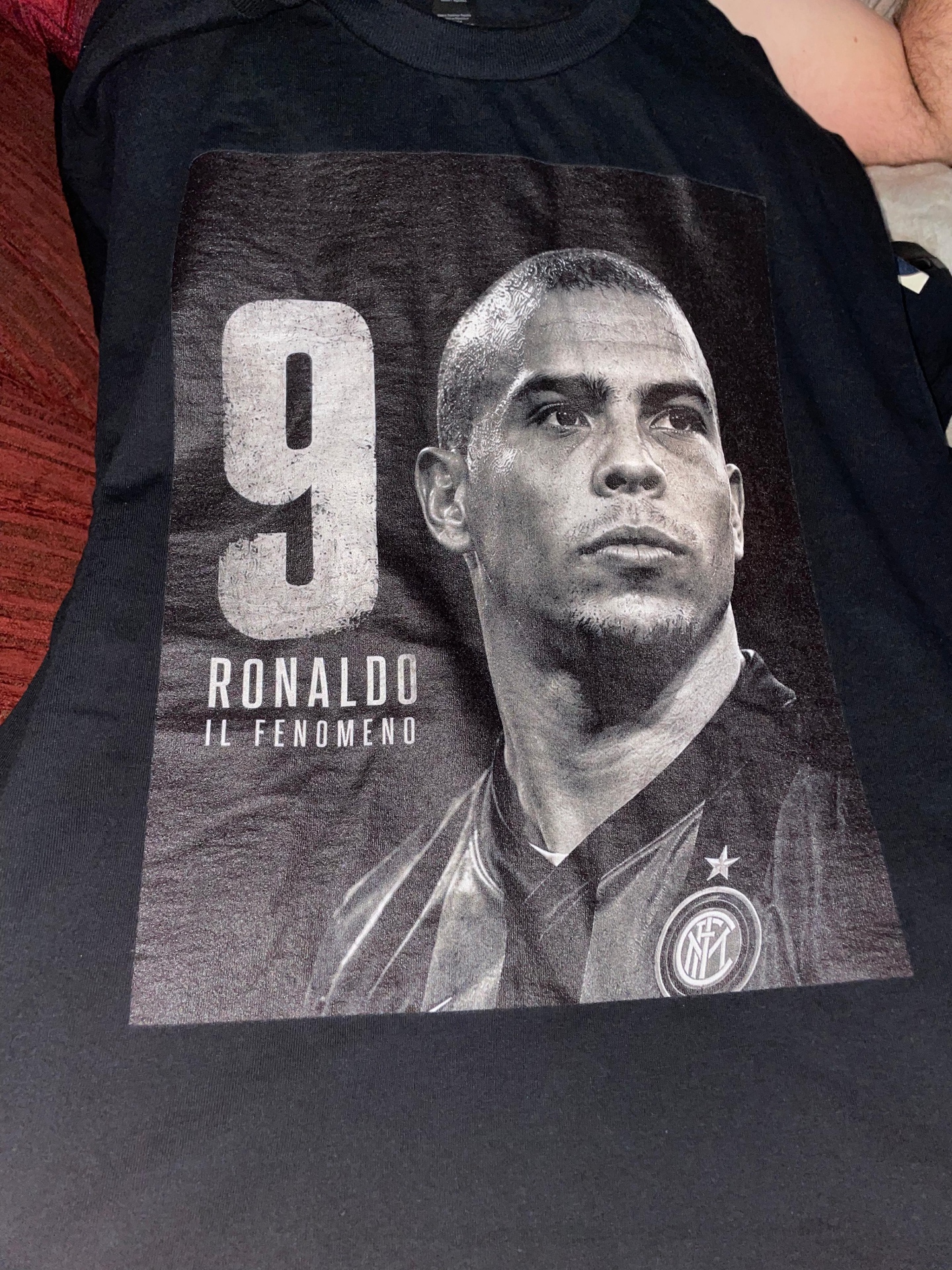 Ronaldo 'Il Fenomeno' majica — crna